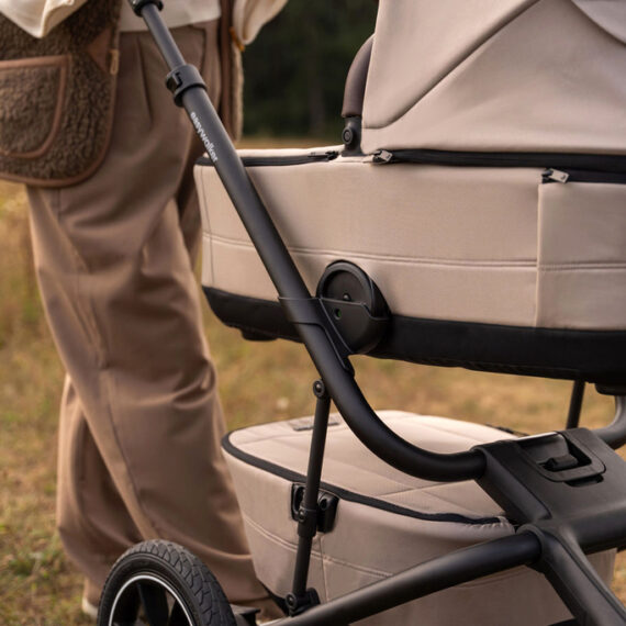 EASYWALKER Kočík kombinovaný Jimmey Explore Pearl Taupe AIR + KIDDY Evoluna i-size 2 + Základňa
