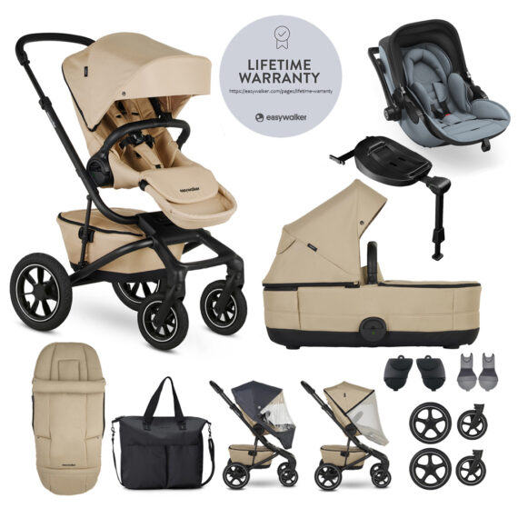 EASYWALKER Set XXL Kočík Jimmey Air Sand Taupe + KIDDY Evoluna i-size 2