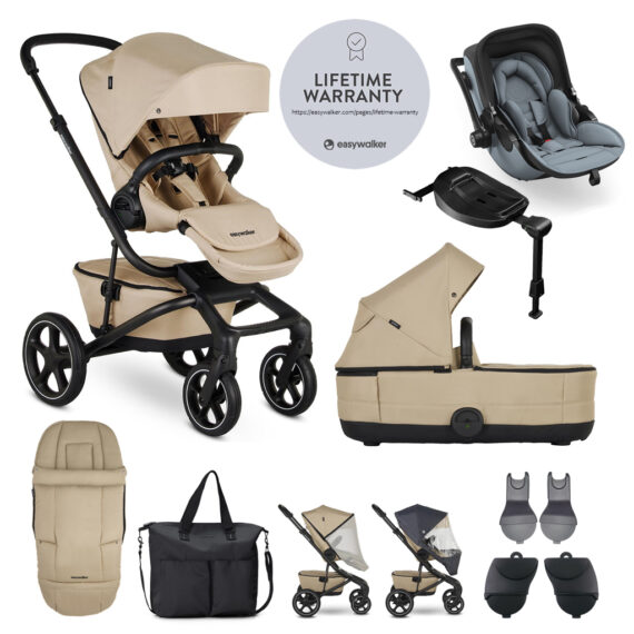 EASYWALKER SET XXL Kočík Jimmey Sand Taupe + KIDDY Evoluna i-size 2