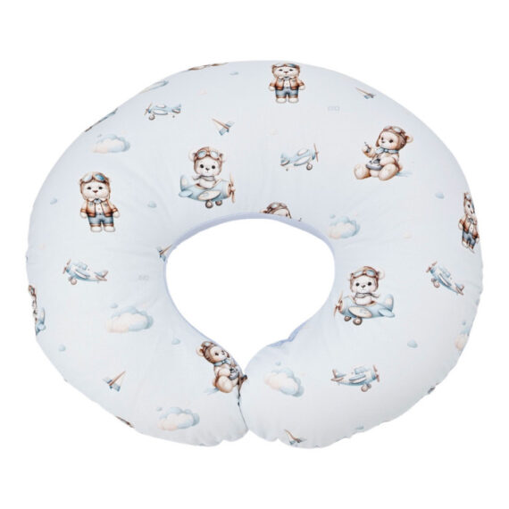 EKO Vankúš na dojčenie malý Velvet Pilot Bear 60x60cm