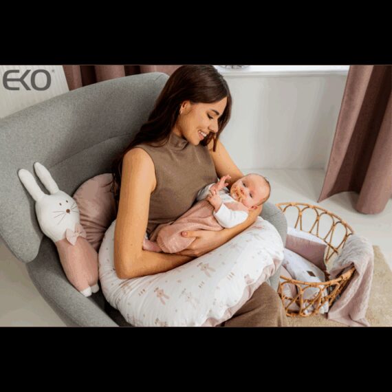 EKO Vankúš na dojčenie malý Velvet Pilot Bear 60x60cm