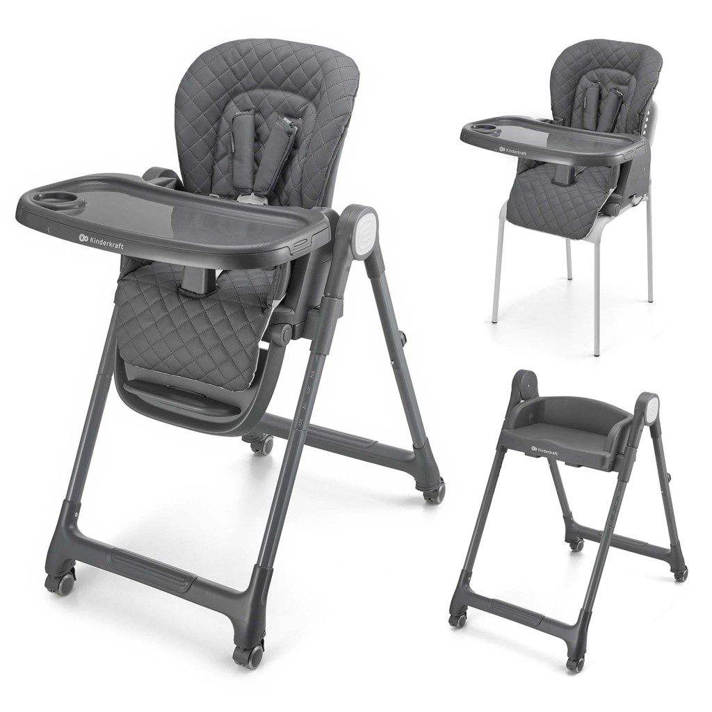 KINDERKRAFT Stolička jedálenská Tulo Grey