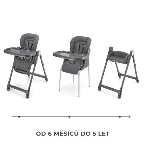 KINDERKRAFT Stolička jedálenská Tulo Grey