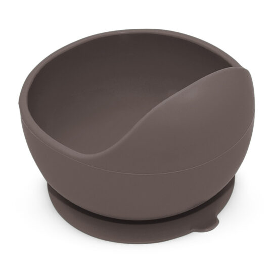 PETITE&MARS Miska silikónová s prísavkou Take&Match Bitter Cocoa 6m+