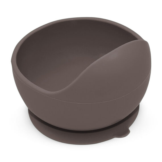 PETITE&MARS Miska silikónová s prísavkou Take&Match Bitter Cocoa 6m+