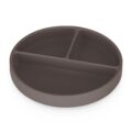 PETITE&MARS Tanierik silikónový deliaci okrúhly Take&Match Bitter Cocoa 6m+