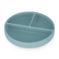 PETITE&MARS Tanierik silikónový deliaci okrúhly Take&Match Frosted Sky 6m+