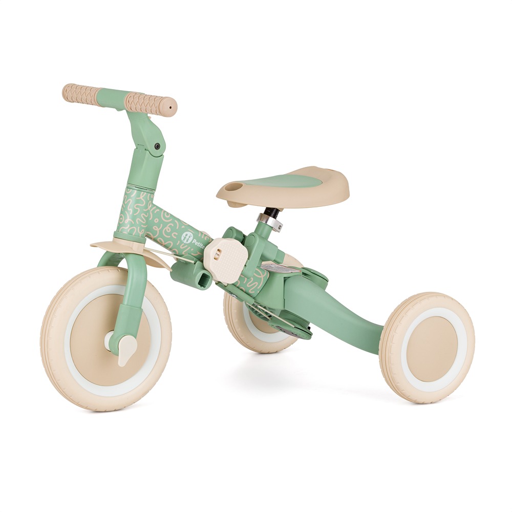 PETITE&MARS Trojkolka multifunkčná 5v1 Turbo - limitovaná edícia Green Twist