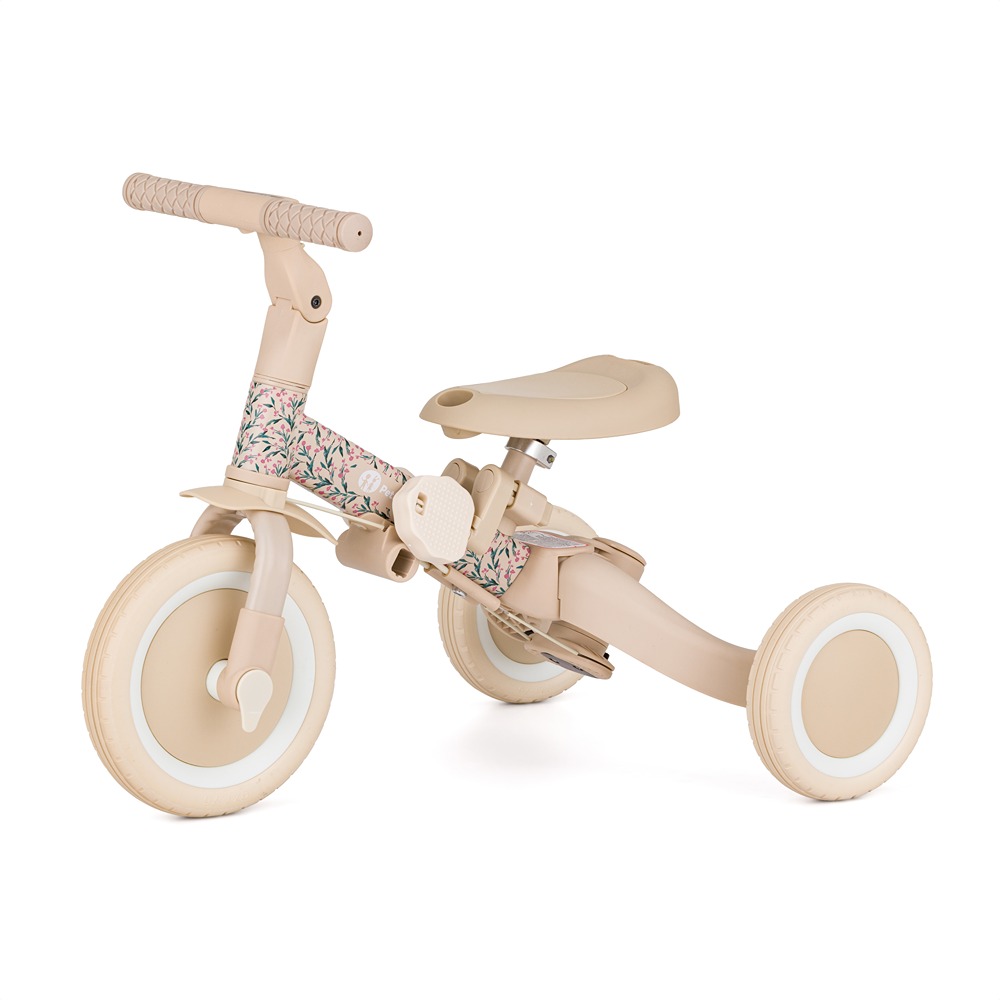 PETITE&MARS Trojkolka multifunkčná 5v1 Turbo - limitovaná edícia Pink Meadow