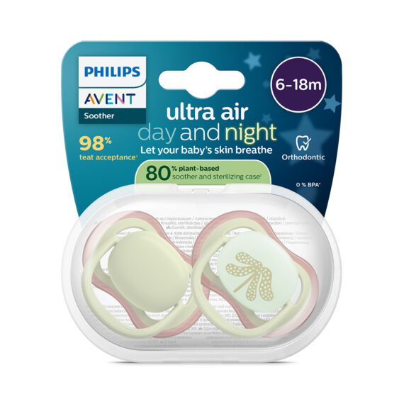 Philips AVENT Cumlík Ultra air denný a nočný 6-18m mix 2ks