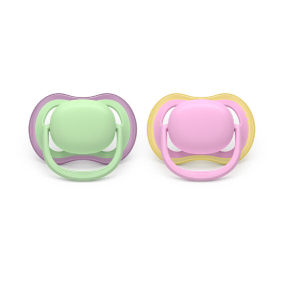 Philips AVENT Cumlík Ultra air ružová/zelená 6-18m dievča 2ks