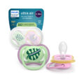 Philips AVENT Cumlík Ultra air ružová/zelená 6-18m obrázok dievča 2ks