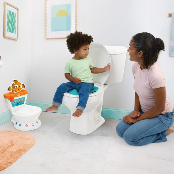 BRIGHT STARTS Toaleta detská so zvukom Finding Nemo™ My Size Potty™ 18m+, do 23kg