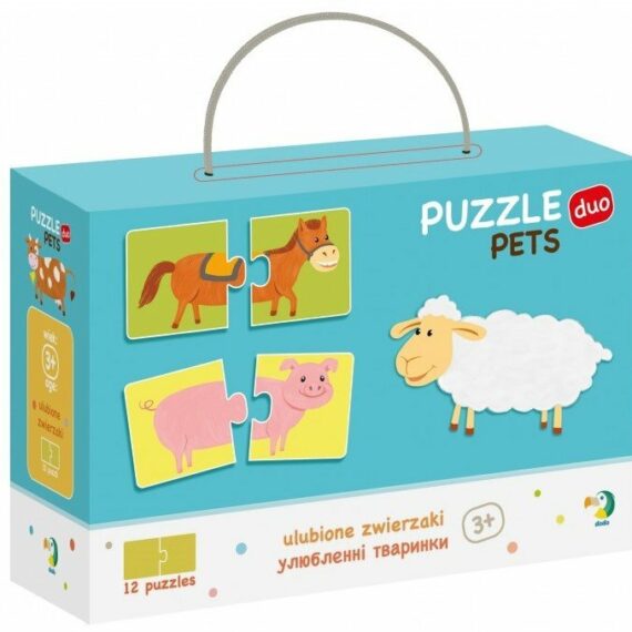 DoDo Puzzle Duo Pets 12x2 dieliky