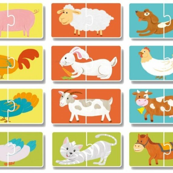 DoDo Puzzle Duo Pets 12x2 dieliky