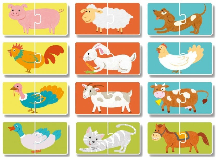 DoDo Puzzle Duo Pets 12x2 dieliky