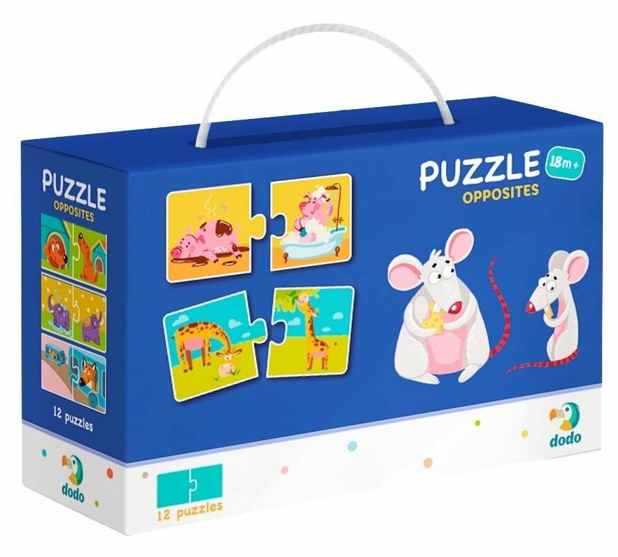 DoDo Puzzle Duo - Protiklady 12x2 dieliky
