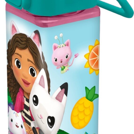Kids Euroswan Štvorcová fľaša Gabby´s dolls house 500 ml