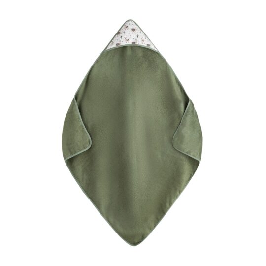 PETITE&MARS Osuška bambusová s kapucňou Loulou Llama Vibes 100 x 100 cm