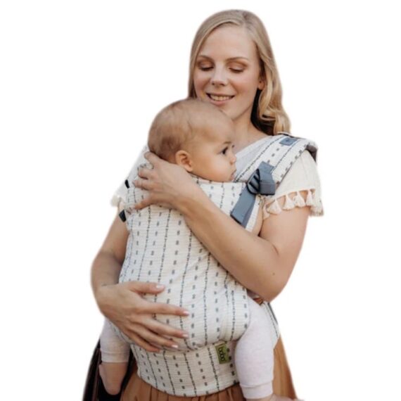 Boba X Detský nosič, krémová s potlačou