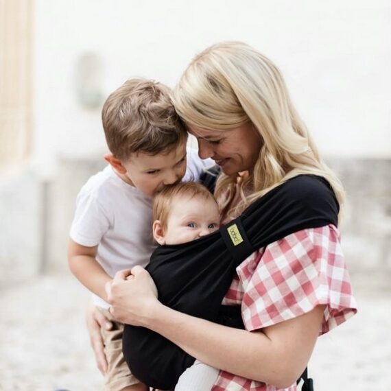 BOBA Bliss 2v1 Detský nosič, čierny