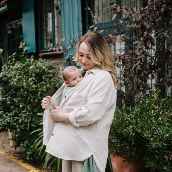 BOBA Wrap Šatka na nosenie detí, zelená