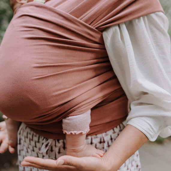 BOBA Wrap Šatka na nosenie detí, špinavo ružová