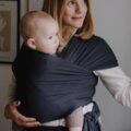 BOBA Wrap Šatka na nosenie detí, organická tmavošedá