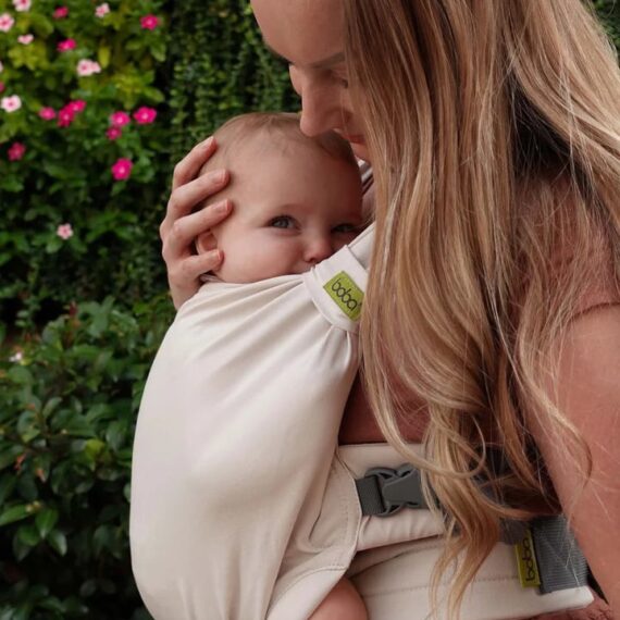 BOBA Bliss 2v1 Detský nosič, bio béžová