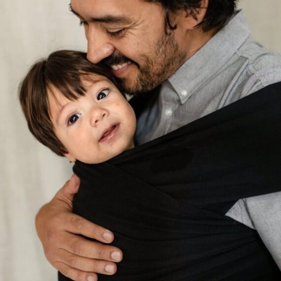 BOBA Wrap Šatka na nosenie detí, čierna