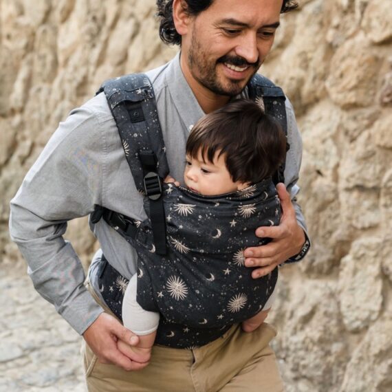Boba X Organic Detský nosič s potlačou kozmos