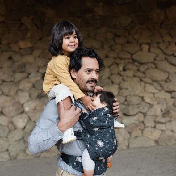 Boba X Organic Detský nosič s potlačou kozmos