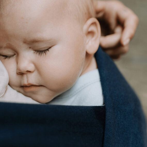 BOBA Wrap Šatka na nosenie detí, námornícka modrá