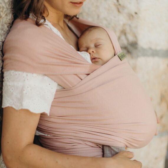 BOBA Wrap Šatka na nosenie detí, svetloružová