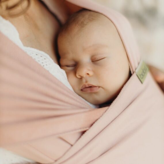 BOBA Wrap Šatka na nosenie detí, svetloružová