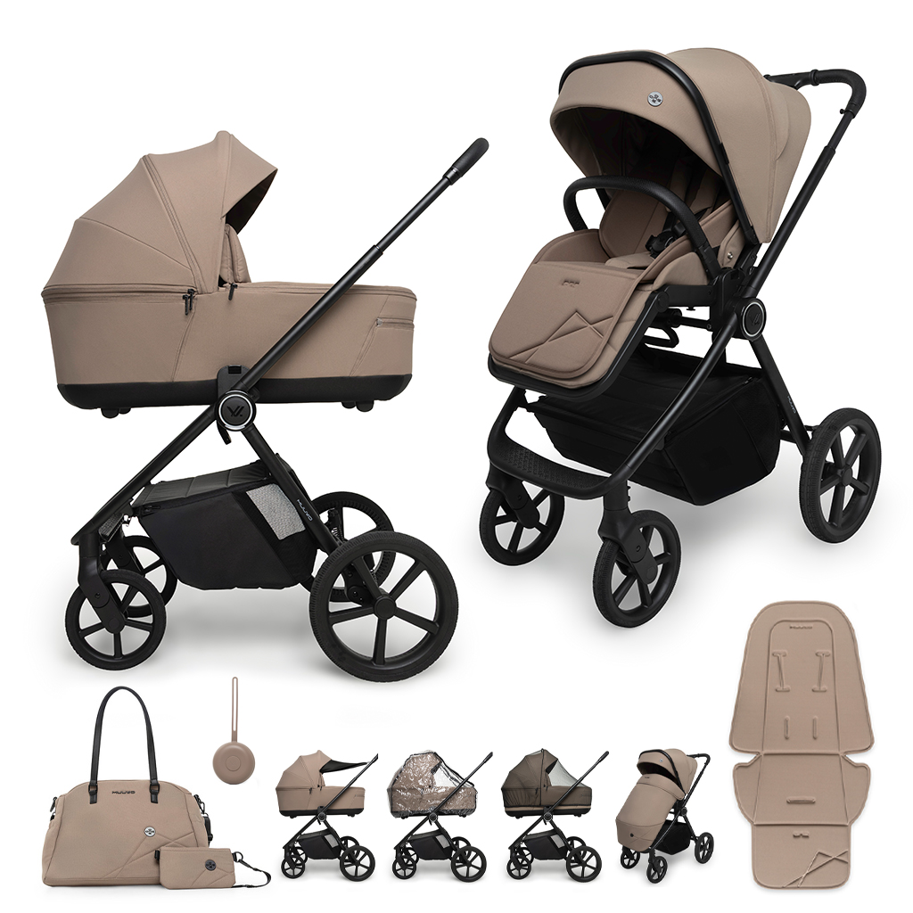 MUUVO Kočík kombinovaný Muuvo One 2v1 Praline