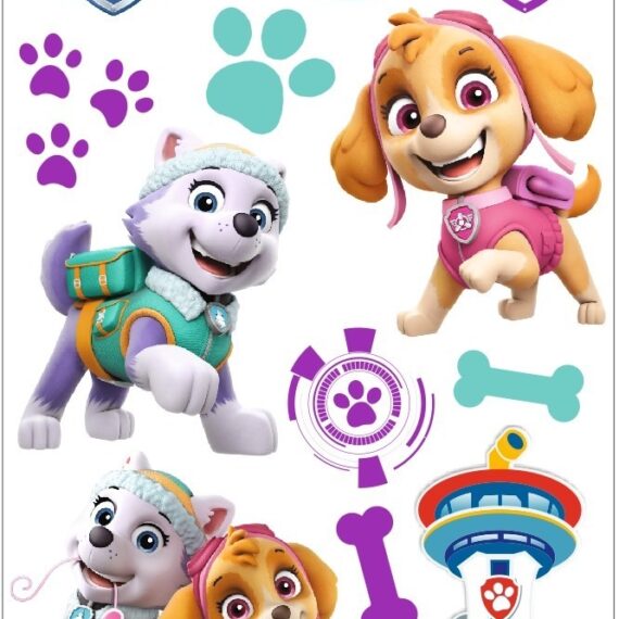 Nickelodeon Nástenná dekorácia Paw Patrol - Skye, Everest