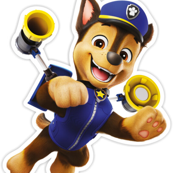Nickelodeon Nástenná dekorácia Paw Patrol - Chase v akcii