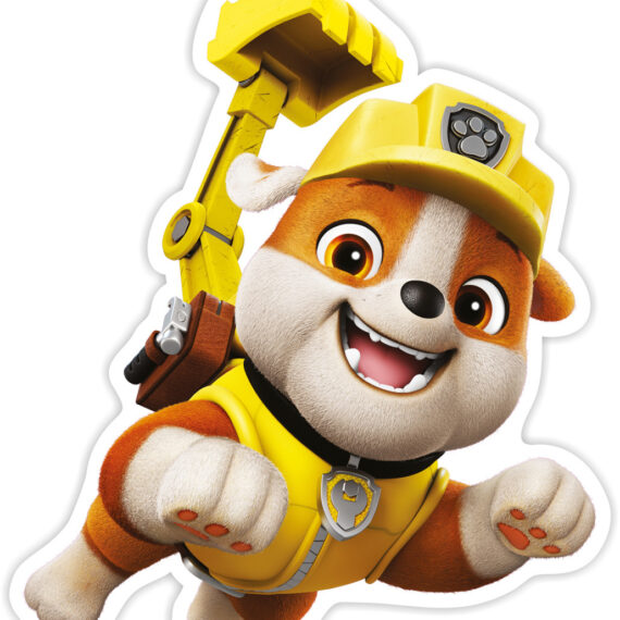 Nickelodeon Nástenná dekorácia Paw Patrol - Rubble v akcii