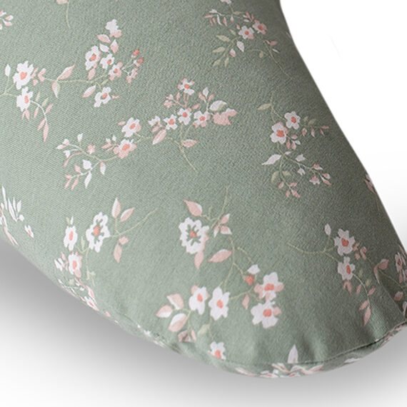 CEBA BABY Polštář kojicí HUGGY (150x60x37) Basic Žerzej Green Meadow