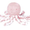 NATTOU Prvá hračka pre bábätka chobotnička PIU PIU Lapidou light pink 0m+