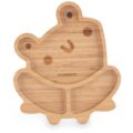 Miniland ECO-frienly Set na jedenie metódou BLW z dreva, Žabka