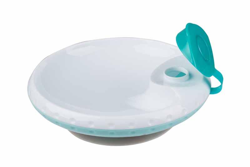 BABYONO Miska s prísavkou termo mint