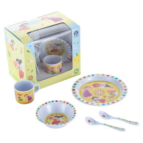 PETITE&MARS Set rozprávkového riadu Víla 5 ks