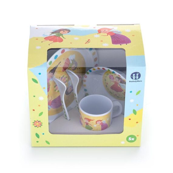 PETITE&MARS Set rozprávkového riadu Víla 5 ks