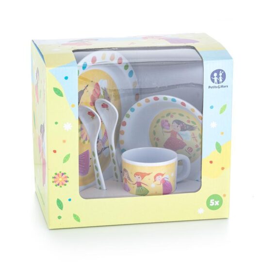 PETITE&MARS Set rozprávkového riadu Víla 5 ks