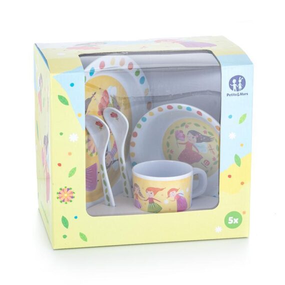 PETITE&MARS Set rozprávkového riadu Víla 5 ks