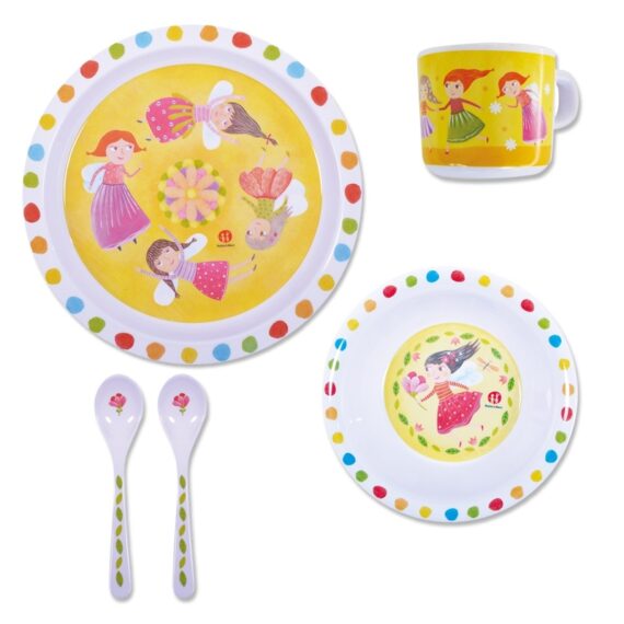 PETITE&MARS Set rozprávkového riadu Víla 5 ks