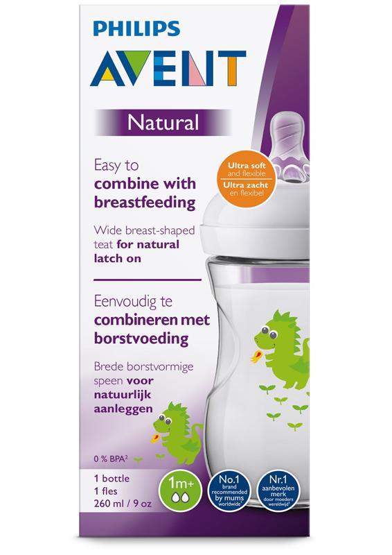 Philips AVENT Fľaša 260 ml Natural drak