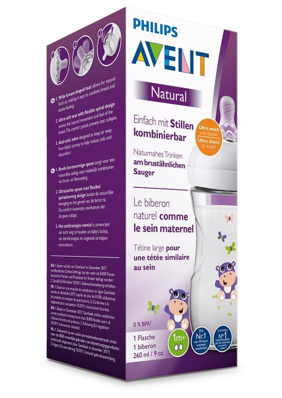 Philips AVENT Fľaša 260 ml Natural hroch